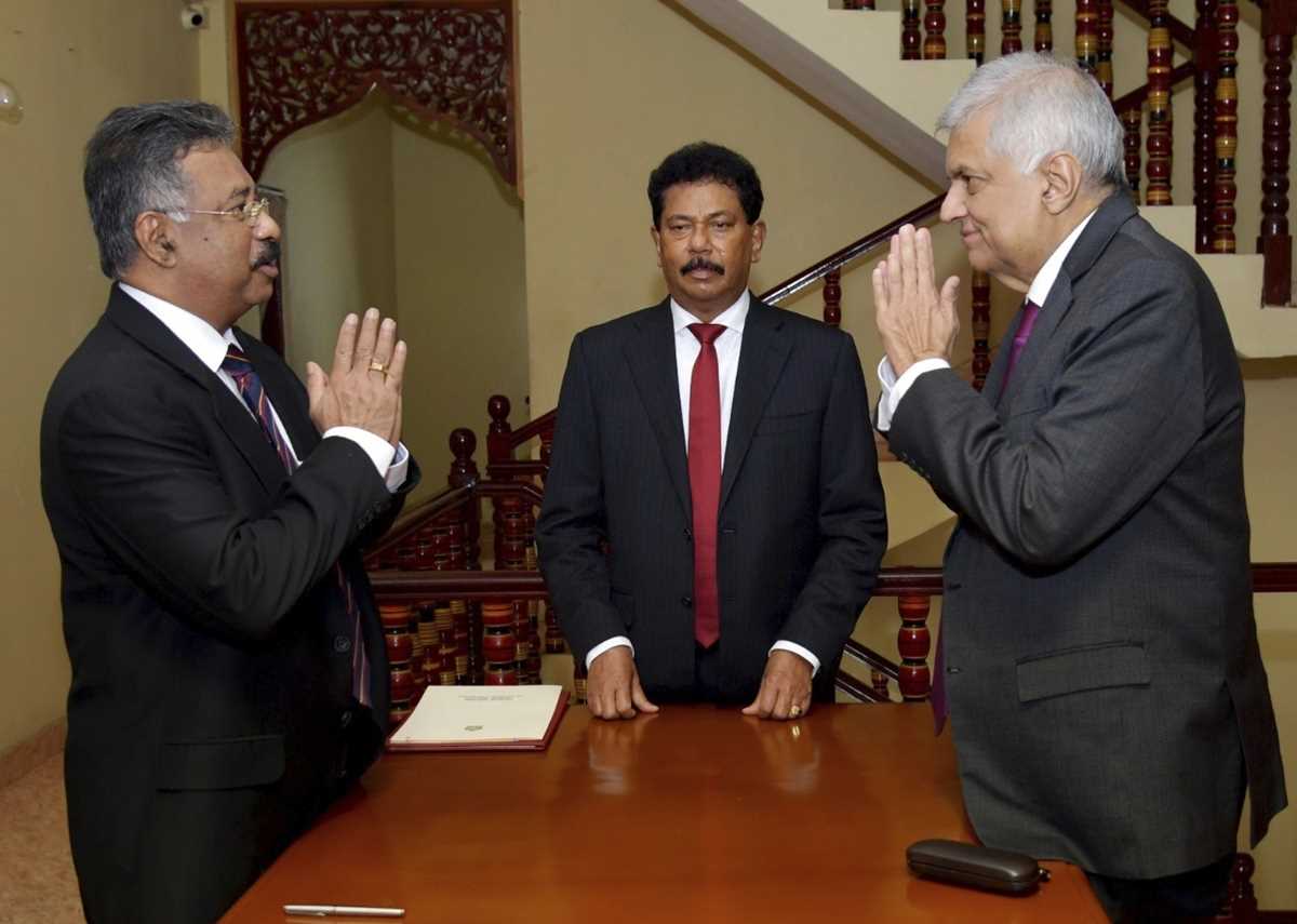 Sri Lanka S Prime Minister Sworn In As Interim President