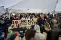 Opponents of the Sixers plan to build a new arena inCenter City hold a press conference outside Cit…