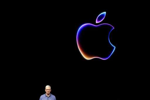 Apple CEO Tim Cook speaks during an Apple event in Cupertino, Calif