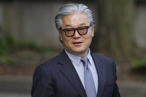 Bill Hwang arrives at Manhattan federal court, May 14, 2024, in New York