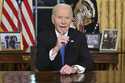 President Joe Biden speaks from the Oval Office of the White House as he gives his farewell address…