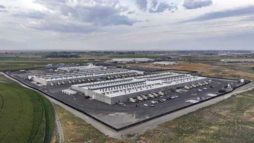 Amazon Web Services data center is seen on Thursday, August 22, 2024, in Boardman, Ore