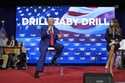 Republican presidential nominee former President Donald Trump speaks at a campaign town hall at the…