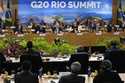 Leaders attend a meeting at the G20 Summit in Rio de Janeiro, Monday, November 18, 2024