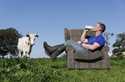 This undated handout photo shows Bryce Cunningham, farmer and owner of Mossgiel Organic Farm near M…