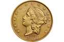 This photo provided by Stack's Bowers Galleries shows a rare $20 double eagle gold coin from 1870, …