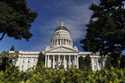 The dome is photographed at the California State Capitol on Monday, August 5, 2024, in Sacramento, …