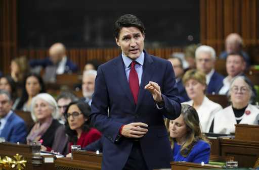 Canadian Prime Minister Justin Trudeau rises during question period in the House of Commons on Parl…