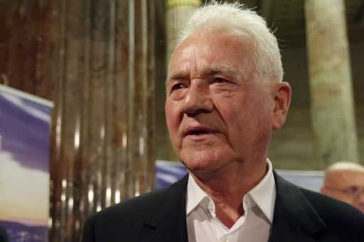Austro-Canadian billionaire Frank Stronach of his party Team Stronach arrives at the parliament for…