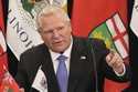 Ontario Premier Doug Ford attends a signing of a memorandum of understanding with Governor of Illin…