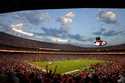 A general overall interior view of GEHA Field at Arrowhead Stadium during the first half of an NFL …