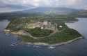 This aerial view on Sunday, January 19, 2025, shows the Bataan Nuclear Power Plant in the Philippin…