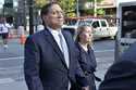 John Wilson, left, and his wife leave federal court after he was found guilty of participating in a…