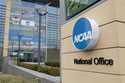 The NCAA headquarters in Indianapolis is shown in this Thursday, March 12, 2020, file photo