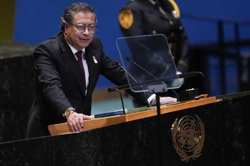 Colombia President's Gustavo Petro addresses the 79th session of the United Nations General Assembl…