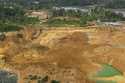 Deforestation is visible near the Muchacha mine in November 2020, near the Okapi Wildlife Reserve i…