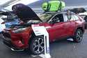 A Toyota RAV4 Prime is displayed at the Pittsburgh International Auto Show in Pittsburgh, February …