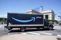 An Amazon truck drives in in Philadelphia, Friday, April 30, 2021. (AP Photo/Matt Rourke, file)