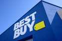 A Best Buy logo is shown at a store in Dallas on October 25, 2024. (AP Photo/Tony Gutierrez, File)