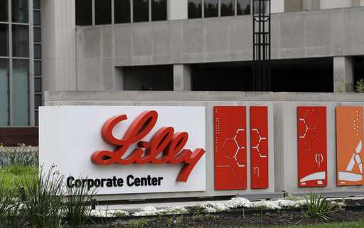 This April 26, 2017 file photo shows the Eli Lilly & Co