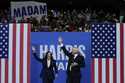 Democratic presidential nominee Vice President Kamala Harris and her running mate Minnesota Gov