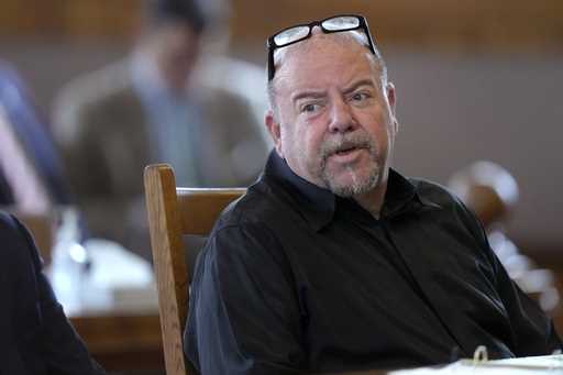 Steve Kramer is seated Wednesday, June 5, 2024, at Superior Court, in Laconia, N