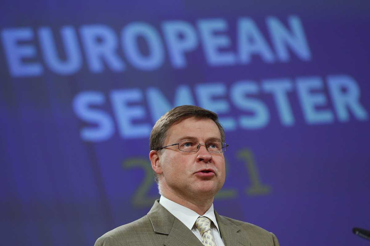 EU Commission news conference on European Semester Spring Package in Brussels