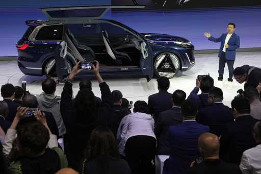 Jerry Gan, CEO of Geely Auto Group unveils the Galaxy Starship a new technology flagship AI-driven …
