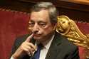 Italian Premier Mario Draghi attends a debate at the Senate in Rome, on July 20, 2022