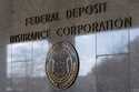 The Federal Deposit Insurance Corporation seal is shown outside its headquarters, March 14, 2023