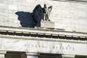 A detail of the Federal Reserve building in Washington is shown on November 16, 2020