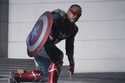 This image released by Disney shows Anthony Mackie in a scene from Marvel Studios' "Captain America…