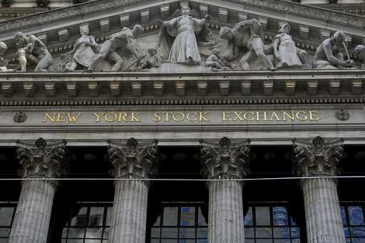 A view of the New York Stock Exchange, Monday, January 27, 2025, in New York