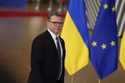 Finland's Prime Minister Petteri Orpo arrives for an EU summit at the European Council building in …