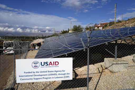 Solar panels system funded by United States Agency for International Development…