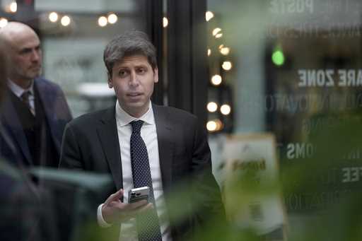 Sam Altman, CEO of OpenAI, at Station F, during an event on the sidelines of the Artificial Intelli…