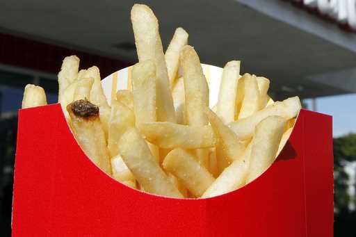 A large order of french fries is shown at a McDonald's on May 25, 2010 in downtown Los Angeles