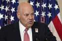 Postmaster General and CEO Louis DeJoy speaks in the East Room of the White House in Washington, Ma…