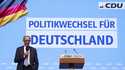 Friedrich Merz, CDU Federal Chairman and Union candidate for Chancellor, speaks at the joint CSU an…