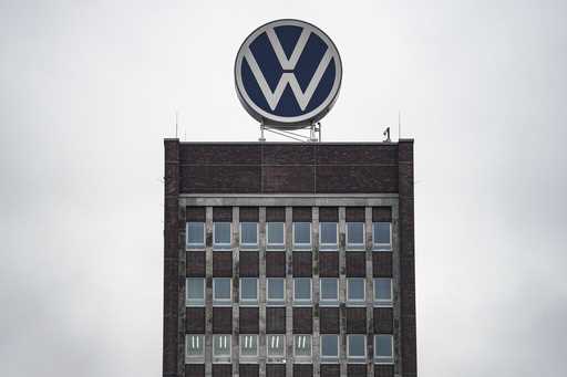 The VW headquarters are pictured, when employees of Germany's largest carmaker Volkswagen went on s…