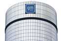 The General Motors logo is seen at its headquarters in Detroit on April 24, 2024