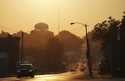 The sun rises over the city of Springfield, Ohio, Monday, Sept