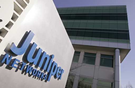 FILE- An exterior view of Juniper Networks headquarters is shown in Sunnyvale, Calif