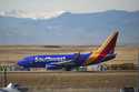 Southwest Airlines jetliner taxis down a runway for take off at Denver International Airport, Tuesd…