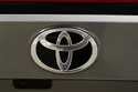 A Toyota logo at the Philadelphia Auto Show on January 27, 2023, in Philadelphia