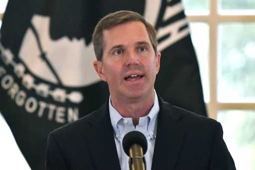 Kentucky Governor Andy Beshear, joined by local and executives with Shelbyville Battery Manufacturi…