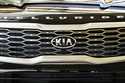 This is the front grill on a 2020 KIA Telluride on display at the 2019 Pittsburgh International Aut…