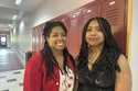 Martha's Vineyard Regional High School administrator Sheryl Taylor, left, poses with her daughter L…