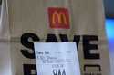 Pictured is a McDonald's bag with an order for a Quarter Pounder sandwich purchased Wednesday, Octo…