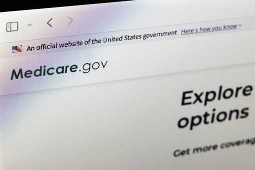 The Medicare website is seen on a computer in New York on Thursday, Sept